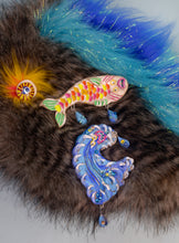 Load image into Gallery viewer, Dripping Rainbow Trout Brooch