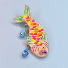 Load image into Gallery viewer, Dripping Rainbow Trout Brooch
