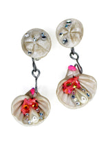 Load image into Gallery viewer, Sand Dollar & Bay Scallop Earrings