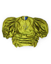 Load image into Gallery viewer, "Special Lady" Ruched Mini Bridal Satin Moo Moo Dress