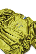 Load image into Gallery viewer, "Special Lady" Ruched Mini Bridal Satin Moo Moo Dress