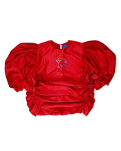 Load image into Gallery viewer, "Special Lady" Ruched Mini Bridal Satin Moo Moo Dress