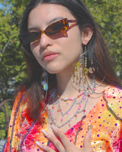 Load image into Gallery viewer, End of Summer Burn Freshwater Pearl Chandelier Necklace