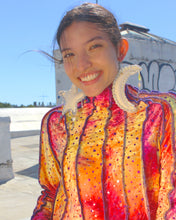 Load image into Gallery viewer, Star and Moon Plush Pleather Earrings