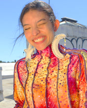 Load image into Gallery viewer, Star and Moon Plush Pleather Earrings