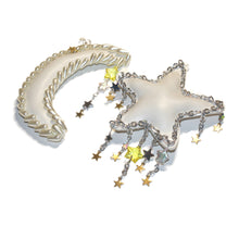Load image into Gallery viewer, Star and Moon Plush Pleather Earrings
