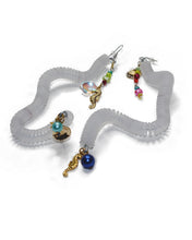 Load image into Gallery viewer, String of Coins Squiggle Earring