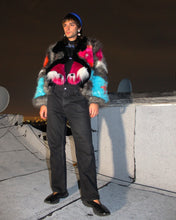 Load image into Gallery viewer, Saggy Fuchsia Fish Titty Faux Fur Bolero