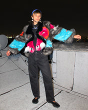 Load image into Gallery viewer, Saggy Fuchsia Fish Titty Faux Fur Bolero