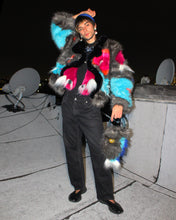 Load image into Gallery viewer, Saggy Fuchsia Fish Titty Faux Fur Bolero