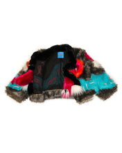 Load image into Gallery viewer, Saggy Fuchsia Fish Titty Faux Fur Bolero