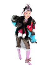 Load image into Gallery viewer, Saggy Fuchsia Fish Titty Faux Fur Bolero