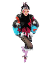 Load image into Gallery viewer, Saggy Fuchsia Fish Titty Faux Fur Bolero
