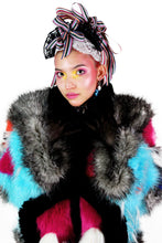 Load image into Gallery viewer, Saggy Fuchsia Fish Titty Faux Fur Bolero