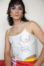 Load image into Gallery viewer, 006 Pierced and Tatted Spaghetti Strap Bustier