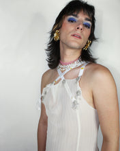 Load image into Gallery viewer, 010 Bridesmaid of Honor Tinsel Gauze Cocktail Dress