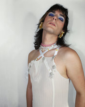 Load image into Gallery viewer, 010 Bridesmaid of Honor Tinsel Gauze Cocktail Dress