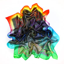 Load image into Gallery viewer, Silk Scarf III: Digital Atlantis