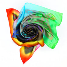 Load image into Gallery viewer, Silk Scarf III: Digital Atlantis