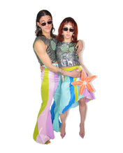 Load image into Gallery viewer, Oil Slick Moon Jelly Cut-off Blouse