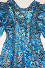 Load image into Gallery viewer, Mackerel Sky/Altocumulus Puff Sleeve Cocktail Dress