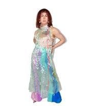 Load image into Gallery viewer, Sleeveless Organza Sea Glass Gown
