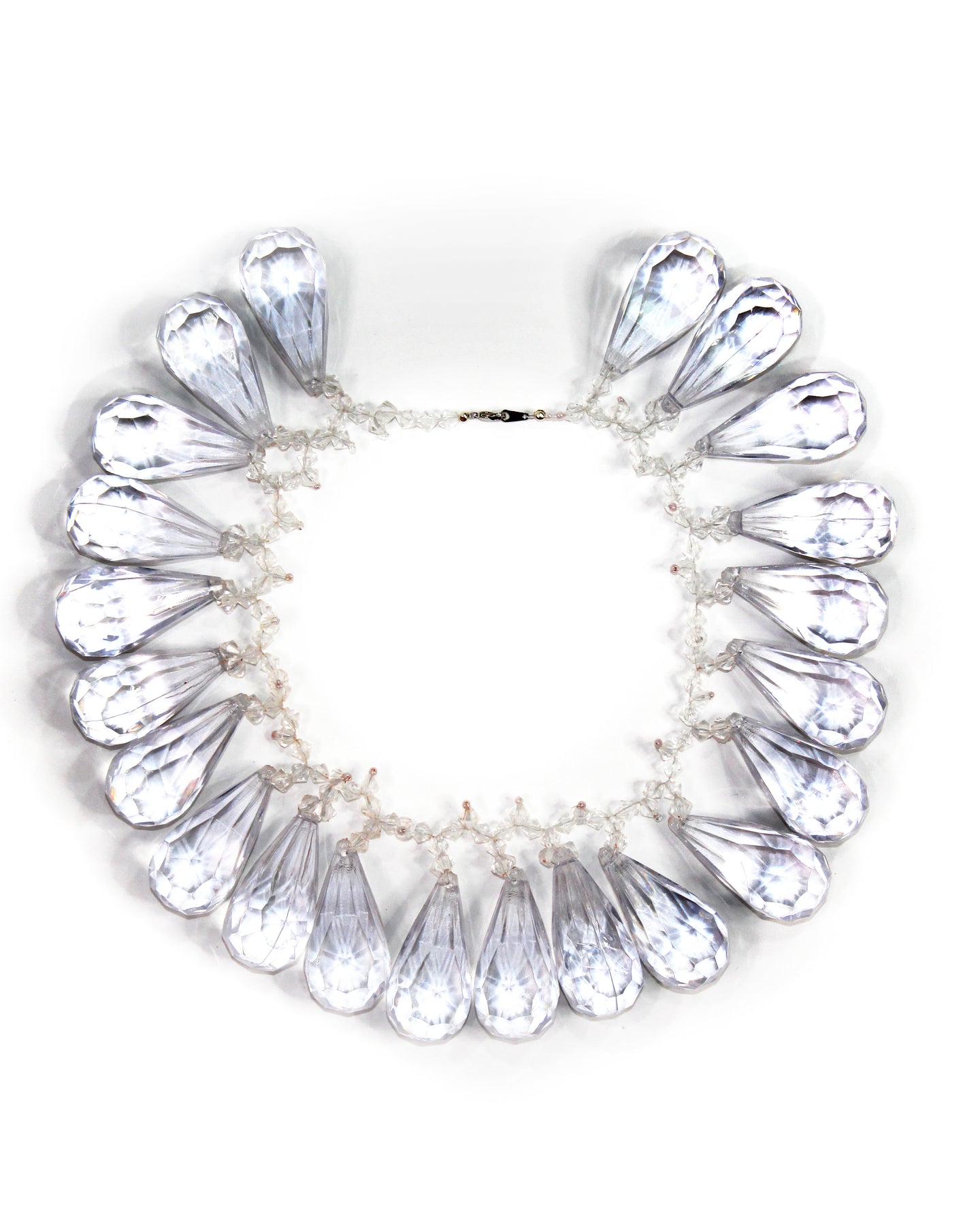 Babbling Crystal Droplet Collar Necklace