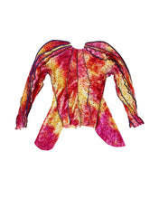 Load image into Gallery viewer, Confetti Sunset Spiral Sleeve Blouse
