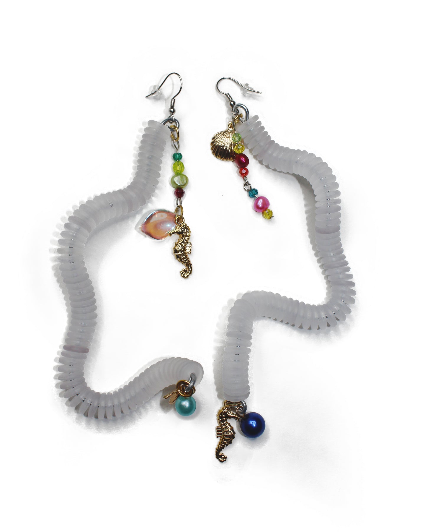 String of Coins Squiggle Earring