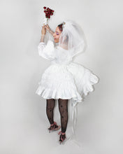 Load image into Gallery viewer, 013 Absurdist Boardwalk Bride Triple Hoop Mini-Wedding Gown
