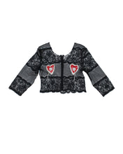 Load image into Gallery viewer, 009 Two of Hearts Black Lace Blouse
